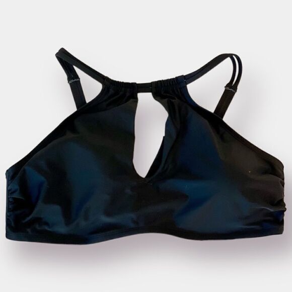 NWT - Black bathing suit top - Size 2X (20W-22W)- Time and Tru - Picture 1 of 6